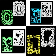 Square border Shape Die Cuts Metal Cutting Dies for Card Making DIY Scrapbooking Photo Album Decoretive Embossing Stencial square shape metal cutting die for card gift