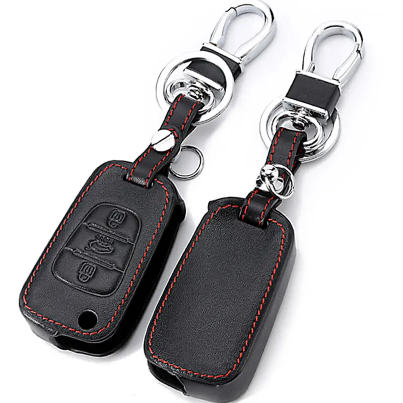 

Leather Key Chain Ring Cover Case Holder For Kia Ceed K3 K4 K5 Sportage R Ql Kx5 Sorento Kx3 Ks3 Rio Cerato Optima Frote Soul