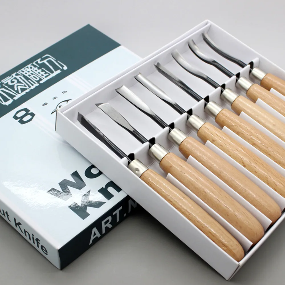 Набор инструментов для резьбы по дереву набор 8 шт.|wood carving tools|chisel setcarving wood tools |