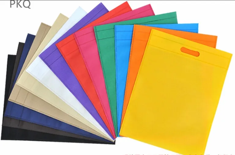 

50pcs New Arrival Non-woven bags Small Gift Bag for packaging Foldable Shopping Bag with Handle Tote grocery cloth Bags 25x30cm