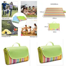 Очень большой водонепроницаемый пескозащитный Открытый походный коврик для пикника складной пескозащитный Плед Пляжный коврик одеяло