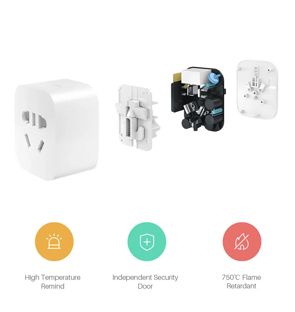 Xiaomi Mijia smart WiFi socket plug Basic Version adaptor power timer switch Wireless app remote control by phone (5)