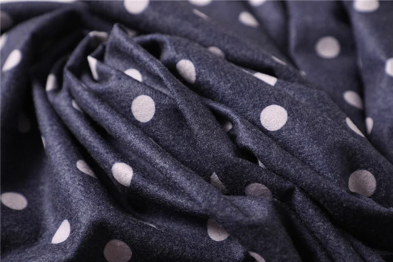 Дизайнер 2019 для женщин Зимний шарф для дамские шали и обертывания кашемир шарфы в горошек теплый для шеи головы пашмины женский палантины
