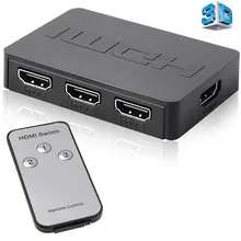3x1 HDMI Splitter 3 Port Hub Box Auto Switch 3 In 1 Out Switcher 1080p HD