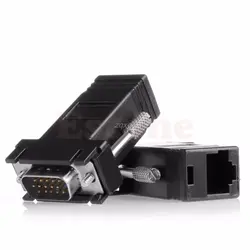 1 пара VGA Extender Мужской Женский к LAN RJ45 CAT5 CAT6 адаптер для сетевого кабеля Прямая поставка Z07 Прямая поставка