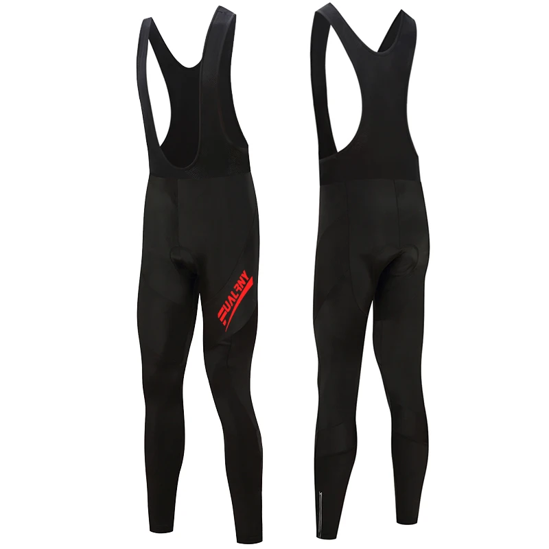 

2019 Men's Bicycle Bib Pants Cycling Ropa Ciclismo Spring and autumn 9D Gel Padded Tight Trouser Bike Long pants Quick drying