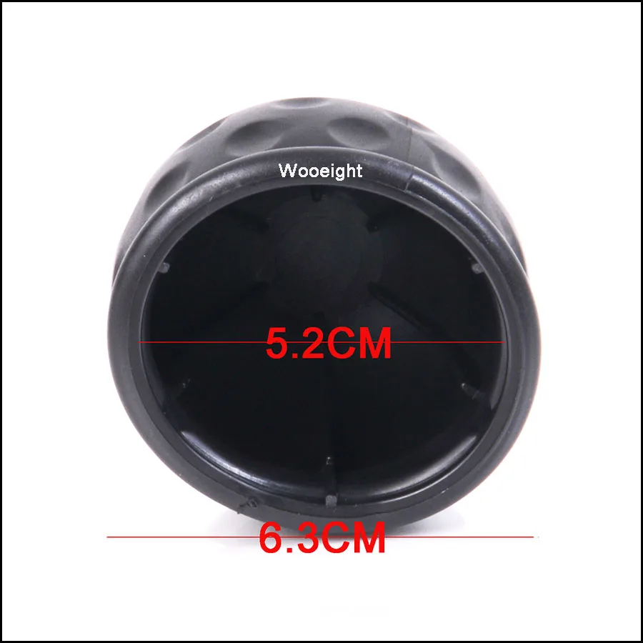 1 Pc جديد نمط العالمي 50mm شريط السحب الكرة غطاء كاب سحب عقبة قافلة أسود مقطورة Towball حامي كاب