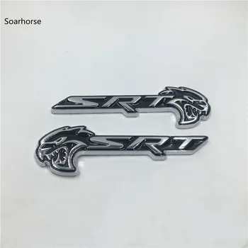 

126*39mm Car SRT HELLCAT Metal Emblem Badge logo Decal Sticker for Dodge Charger Challenger Ram Viper Journey Avenger
