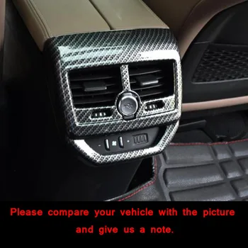 

ABS Carbon Fiber For Peugeot 3008 GT 5008 2017 2018 Car Rear back air outlet decoration Cover trim car Accessories Styling 1pcs