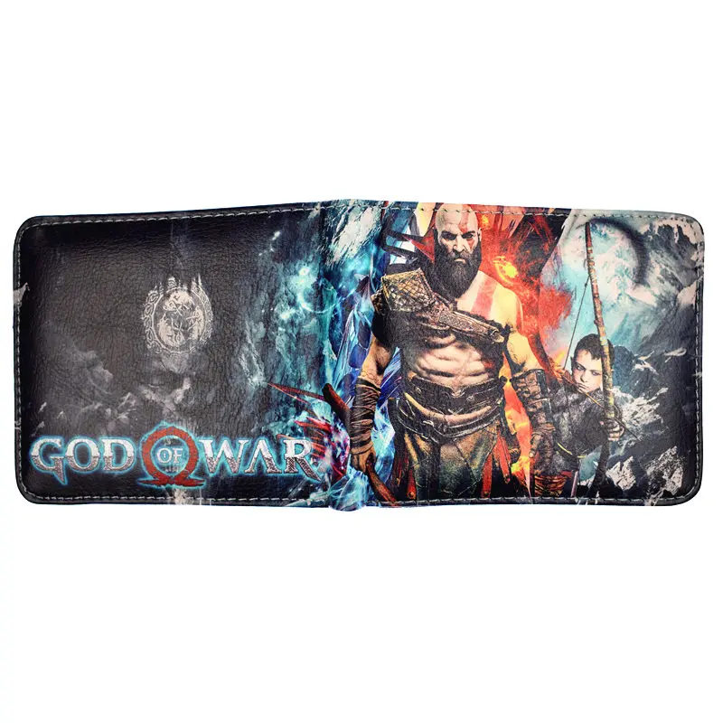 Новое поступление Хит Игры God of War 4 Kratos кошелек мужской PU короткий кожаный кошелек держатель кредитной карты с карманом для монет