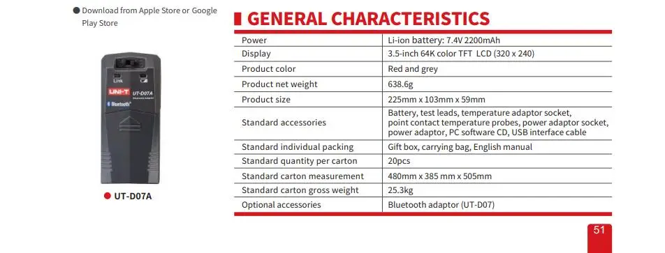 UNI-T UT181A Data Logging 20000 Digital Multimeter True RMS Tester Datalogging DMM Capacitance Temperature Meter