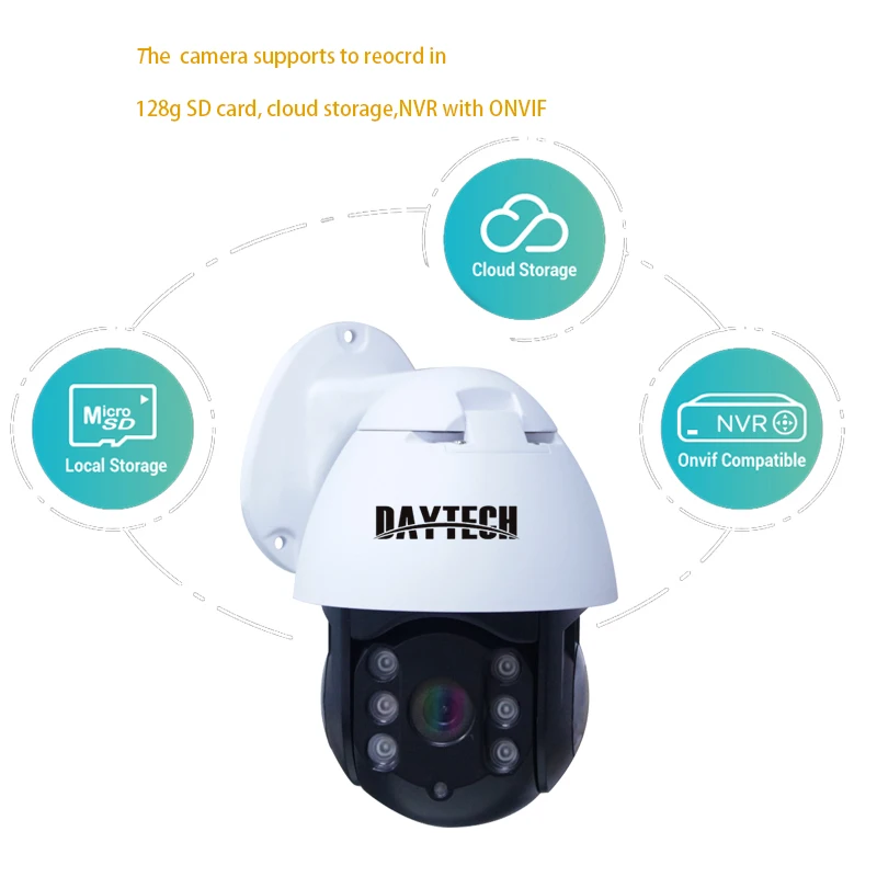 DAYTECH 1080P WiFi IP Camera Waterproof Outdoor CCTV Home Surveillance ONVIF 2MP Network P2P Record - 33031443960
