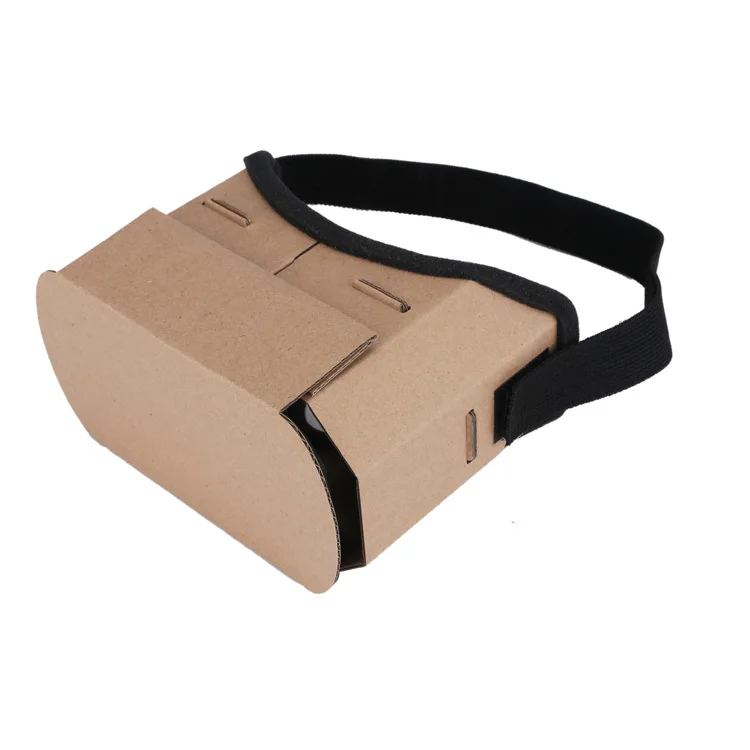 DIY портативный виртуальной реальности очки Google Cardboard 3D очки 42 мм линзы ограниченного видения коробка для смартфонов Iphone X 7 8 VR