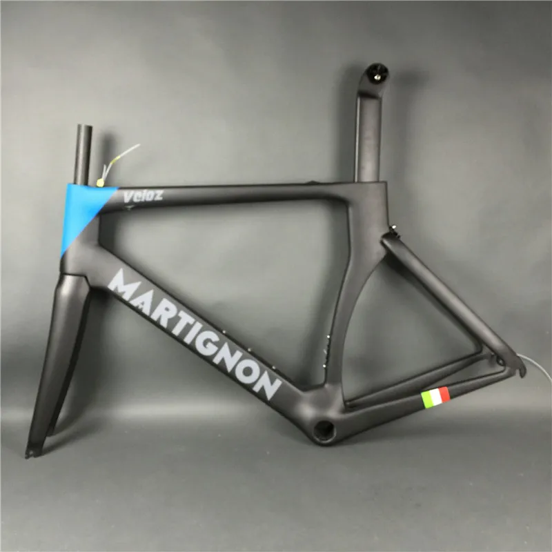 Excellent Road Bike Full Carbon Frameset carbono fiber frame black blue high strength size 48/51/54/56/58cm glossy/matte UD surface 2