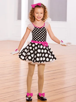 

Girls Dot Cute Tutu Stage Performance Princess Skirt Dance Costume Costume