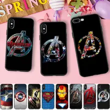Marvel Avengers Case For iphone 7 Case Iron Man Captain America Silicone Cover Phone Cases For iphone 6 6S 5 5S 6/7/8 PLus 8 X