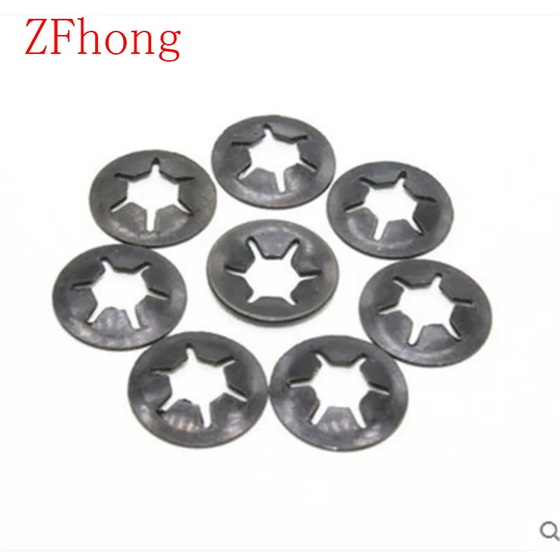 

1000pcs m3 star lock starlock push on fixes clip washer 65Mn