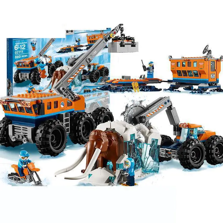 

2018 Compatible Legoings 60195 02111 City Arctic Mobile Exploration Base Set Model Building Blocks Bricks Children Toys