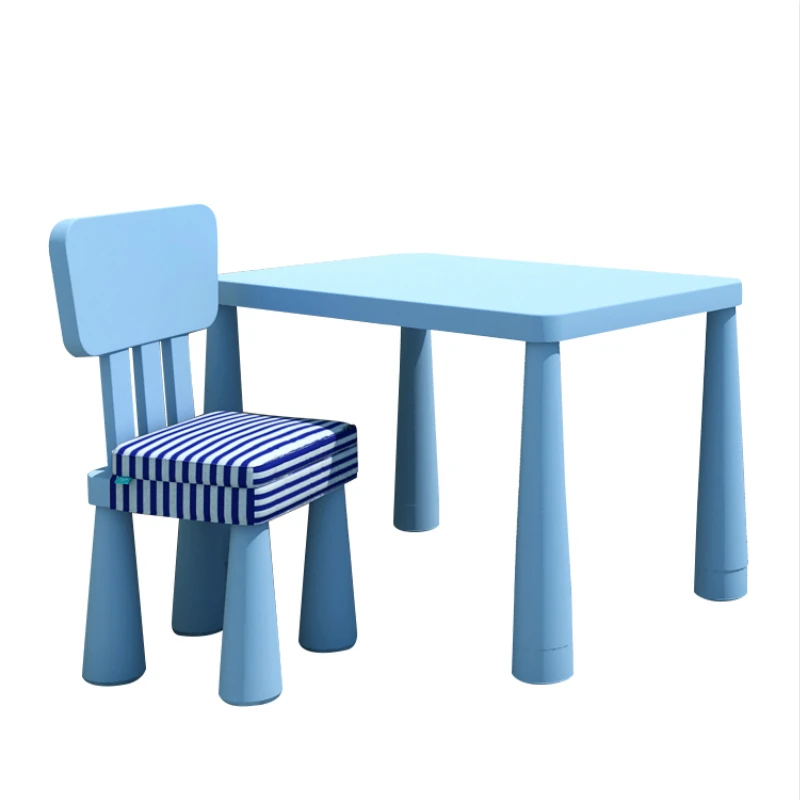 Kindergarten Simple Plastic Toy Table Kids Study Desk Multifunction Table and Chair Set Household Small Stable Leisure Table