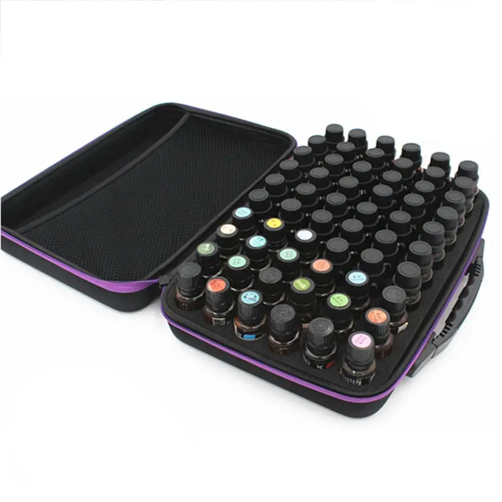 Billig 60 flaschen Ätherisches Öl Fall 10 ML 15 ML Parfüm Öl Ätherisches Öl Box Reise Tragbare Trage Halter Nagellack lagerung Tasche