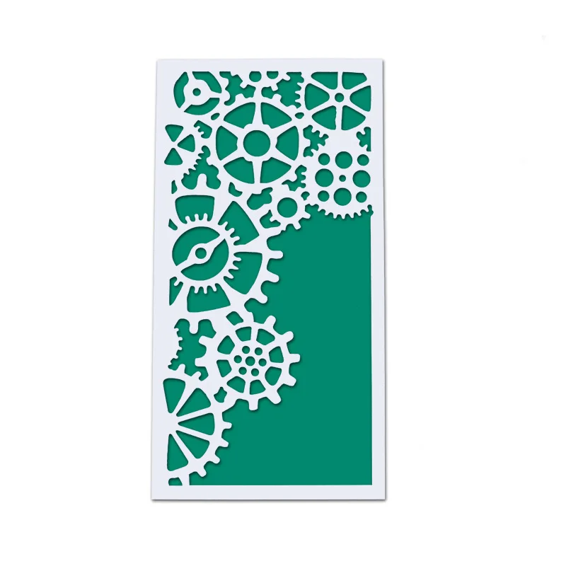 

23x12cm Gear Machine DIY Layering Stencils Wall Painting Scrapbook Coloring Embossing Album Decorative Card Template