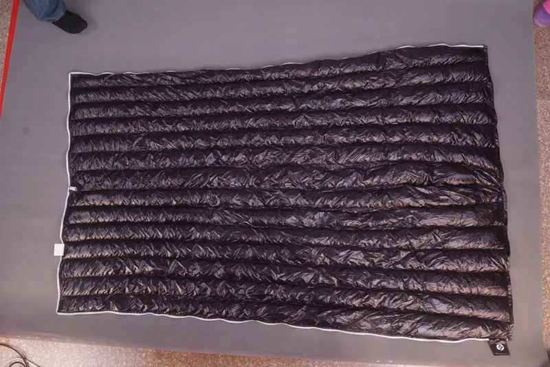 Aegismax Сверхлегкий удлиненный конверт спальный мешок белый гусиный пух открытый кемпинг сшитый через черный и серый 200x80 см 190x72 см