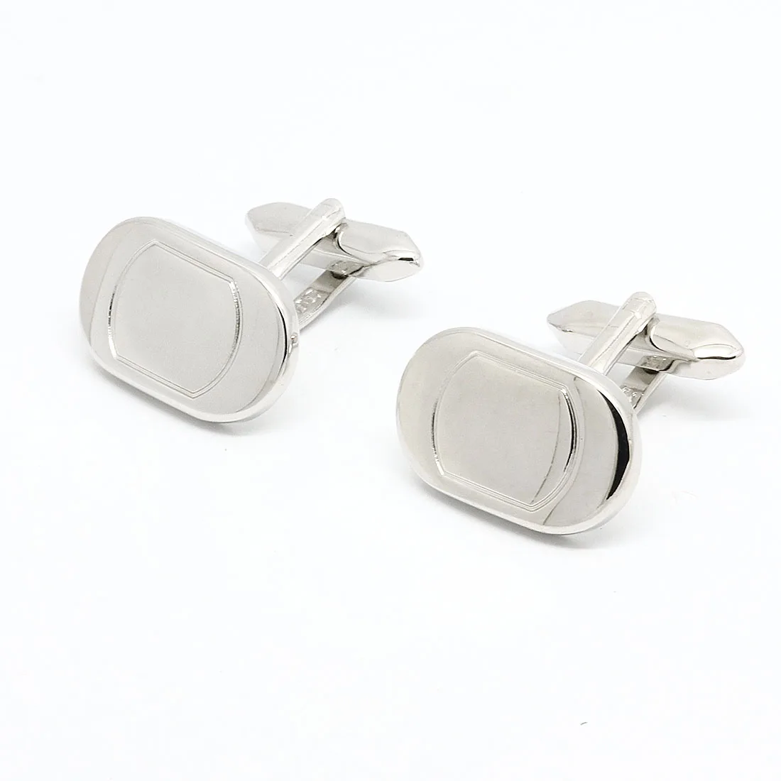 Silver Cufflinks For Mens Fashion Brand Cufflink High Quality Copper
