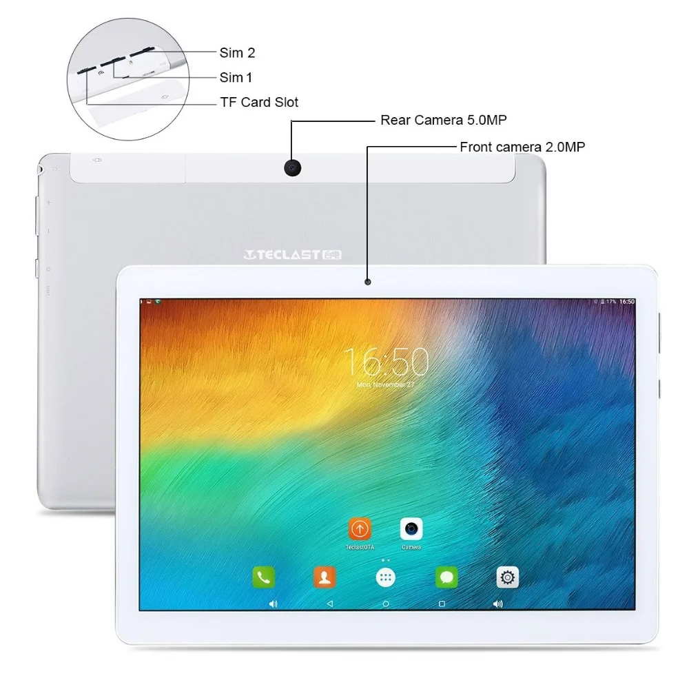 Восьмиядерный 4 г LTE touch pad tablet Android 6,0 10,1 дюймов телефона tablet 10," 1920*1200 ips LTE Phablet WCDMA GSM Wi-Fi Dual-SIM gps