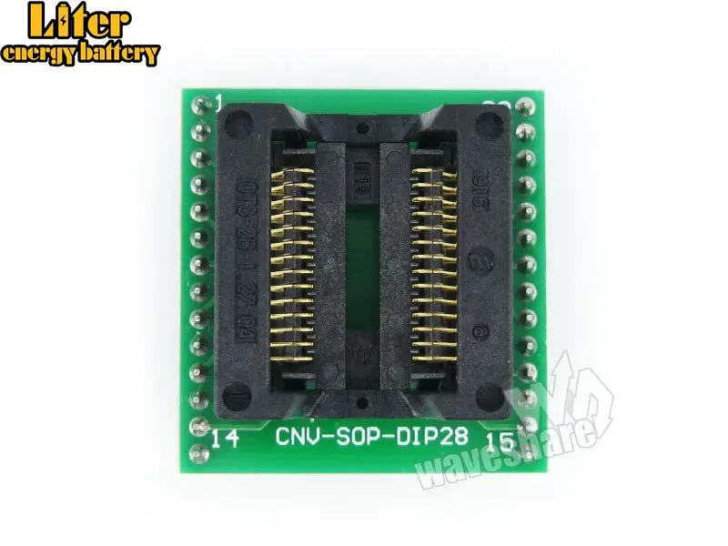 SOP28 к DIP28 (A) IC тестовый разъем программирующий адаптер для SO28 SOIC28 | Компьютеры и