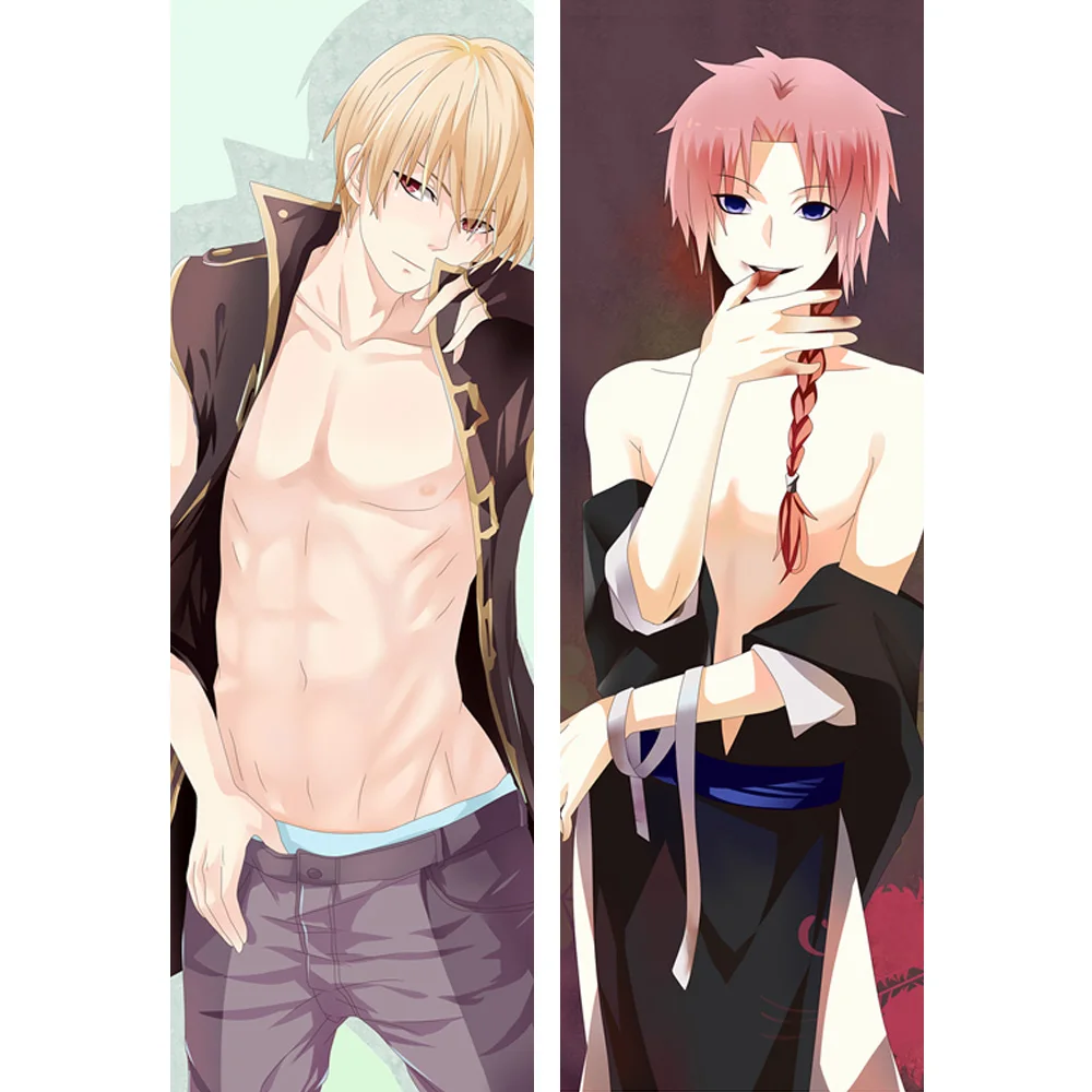 Наволочка GINTAMA с персонажем человека бесплатная доставка аниме 150x50 см 100x35 см|pillow