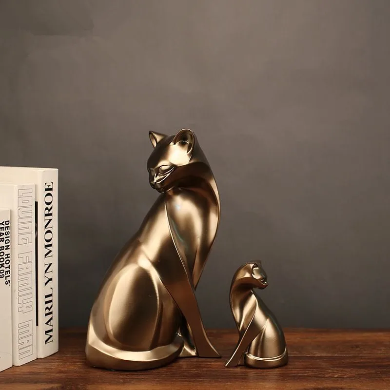 MRZOOT Ретро крыльцо ТВ шкаф креативное Золотое животное кошка скандинавские предметы домашнего обихода декоративные украшения ремесла аксессуары geometri