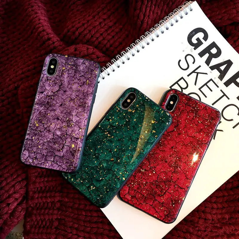 

Glitter Glossy Bling Marble Gold Foil Case For Samsung Galaxy S10 Plus J2 J5 J7 Prime J3 Pro 2017 J4 J6 Plus M10 M20 Back cover