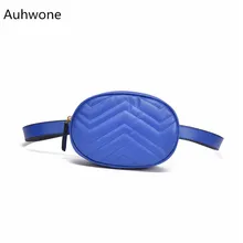 Новые сумки для женщин поясная сумка люксовый бренд PU кожаная нагрудная сумка модная женская волнистая сумка с круглым ремнем Синяя