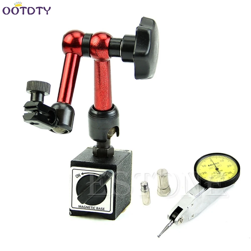 

Magnetic Flexible Base Holder Stand + Dial Test Indicator Gauge Scale Precision
