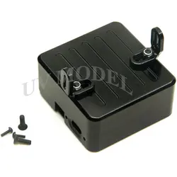 Осевой SCX10 электроники коробка для 1/10 осевой SCX-10 CC01 F350 D90 рок гусеничные RC автомобильный черный сплав электронных коробок