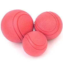 Твердый резиновый мяч для комнатной собаки, Обучающие зубы, жевательные, упругие, прочные, переносные игрушки для домашних животных 4,3 см 5,8 см