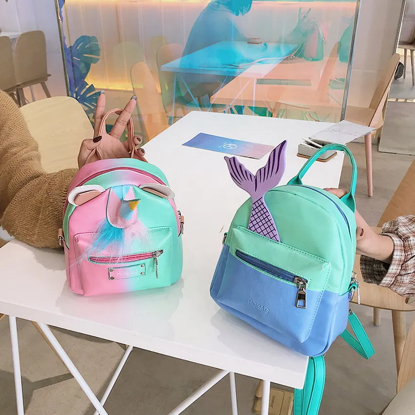 

Cute Cortoon Unicorn Backpacks Girls Women PU Leather Backpacks Ladies School Bags For Teenager Girls Rucksack Female Mochila