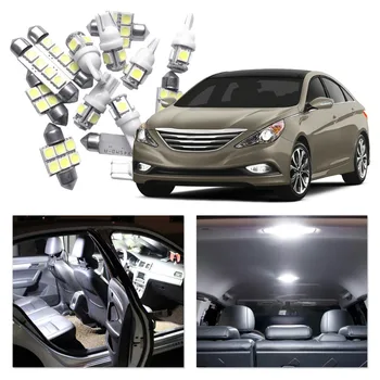 

For Hyundai Sonata 2011-2014 White Red Blue Car LED Light Bulbs Interior Package Kit Map Dome Trunk License Plate Lamp