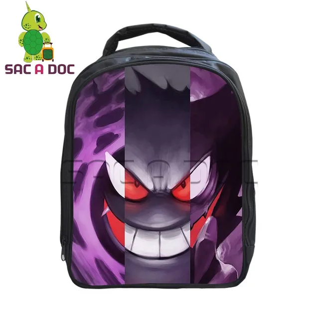 Us 1889 10 Offaliexpresscom Buy Pokemon Backpack Gastly Haunter Gengar Split Printing School Backpack For Children Boys Kindergarten Bookbag - roblox galaxy school backpack 17 inch for college with usb