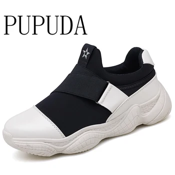 

PUPUDA Breathable Basketball Shoes Men Fashion comfy Sport Sneakers Men Wide Brand Casual Shoes Male Slip On Trend Chunky Shoes