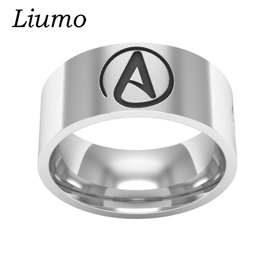 Мужское кольцо из нержавеющей стали Liumo Atheist Atheism 316L Lr333 | Украшения и аксессуары