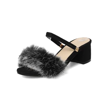 

18 years of summer comfortable thick with a buckle with a size code 30-43 open toe wild sandals 18614