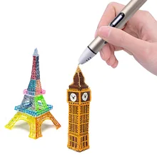 4 Color 3D Printing Pen With Free Filament 3D pen Best Gift For Kids Printer Pens
