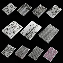 11 видов стилей шаблон ремесло пластиковые папки для тиснения для бумага для скрапбукинга Craft/Декор с помощью открыток поставки