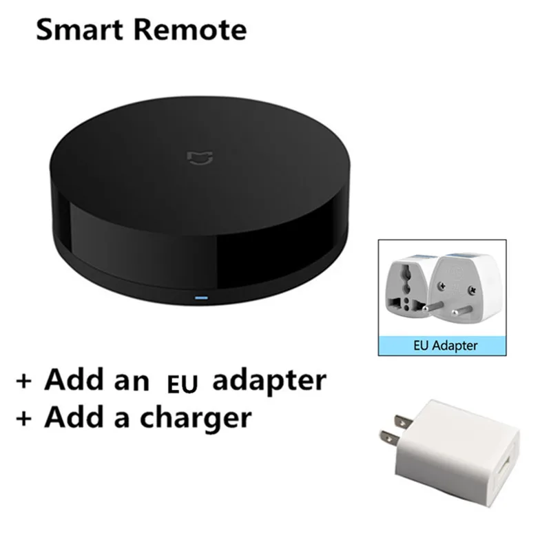 add EU Plug Xiaomi Mijia Универсальный Интеллектуальный пульт дистанционного управления wifi IR Switch 360 градусов - Цвет: add EU Plug