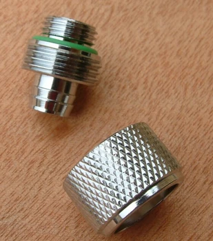 

5pcs/ lot Black 3/8ID*5/8OD hand compression fittings nozzle G1/4 thread suit 9.5x12.7mm tubing water cooling computer