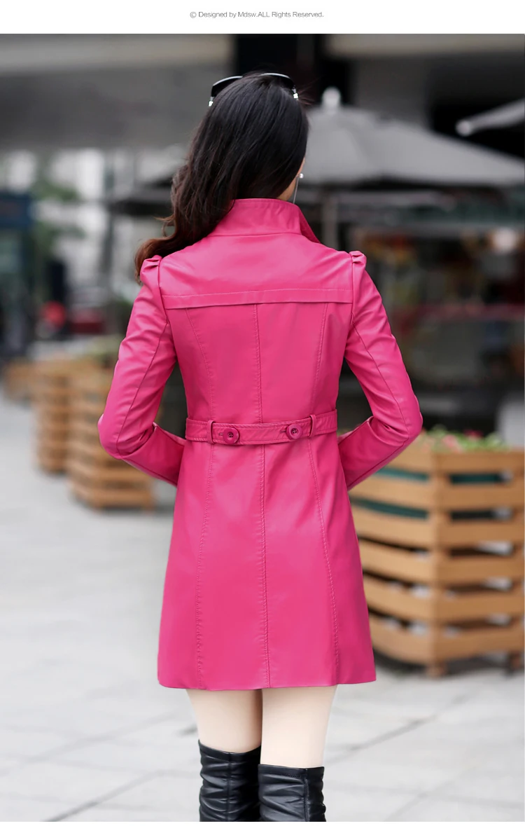 Женская тонкая куртка из искусственной мягкой кожи M-5XL, новые женские роскошные тренчи из искусственной кожи с вентиляцией, женские ветровки