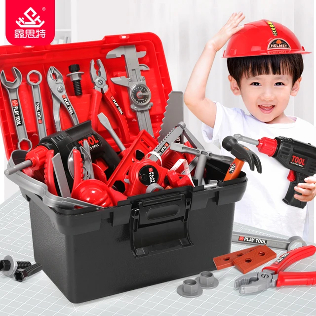 Children's Toolbox Engineer Simulation Repair Tools Ax Carpentry Drill  Screwdriver Repair Kit Play Toy Set For Kids Gift - Tool Toys - AliExpress