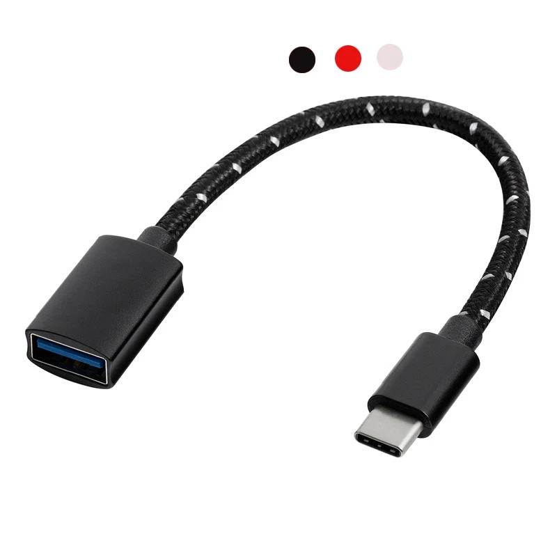 

Type-C OTG Adapter Cable USB 3.1 Type C Male To USB 3.0 A Female OTG Data Cord Adapter for Samsung One Plus MacBook USBC OTG