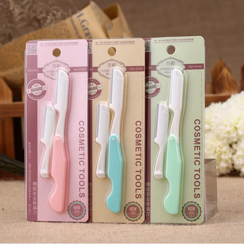 

New Fashion 1Pcs Eyebrow Razor Facial Hair Remover Eyebrow Trimmer Sharp Mini Makeup Knife Shaper Shaver Blade Hair Remover Tool